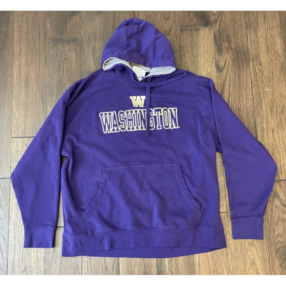 University Of Washington Huskies Champion Purple Hoodie Sweatshirt Mens XL
